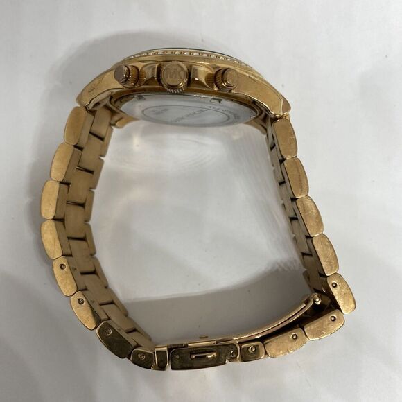 Michael Kors MK5263 Women's Gold Stainless Steel Quartz Analog Dial Watch GE533 - Picture 11 of 12